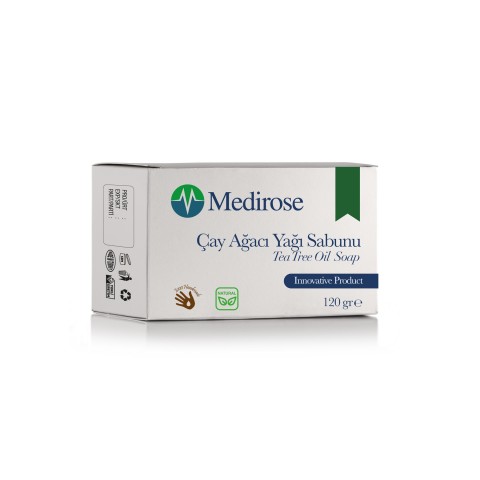 Medirose Organik Çay Ağacı Yağlı Sabun - Arındırıcı & Dengeleyici Cilt Bakımı (120gr)