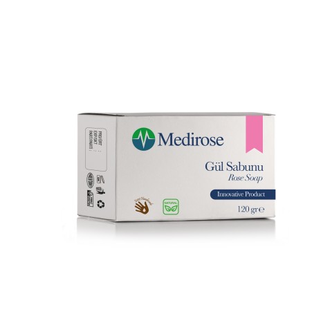 Medirose Organik Isparta Gül Yağlı Sabun - Nemlendirici & Canlandırıcı Cilt Bakımı (120gr)